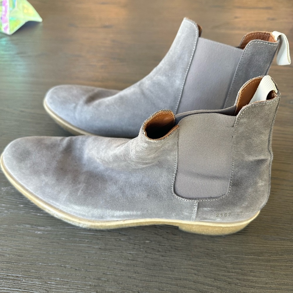100% Authentic Common Projects suede Chelsea Boots